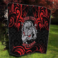 Personalised Aotearoa Bulldog Quilt NZ Maori Tattoo