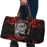 Personalised Aotearoa Bulldog Travel Bag NZ Maori Tattoo - Polynesian Pride