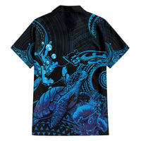 Blue Aloha Hawaii Hawaiian Shirt Snorkeling With Sea Turtle Polynesian Pattern LT14 - Polynesian Pride