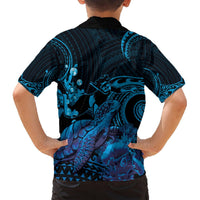 Blue Aloha Hawaii Hawaiian Shirt Snorkeling With Sea Turtle Polynesian Pattern LT14 - Polynesian Pride