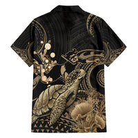 Gold Aloha Hawaii Hawaiian Shirt Snorkeling With Sea Turtle Polynesian Pattern LT14 - Polynesian Pride