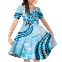 Hawaii Sea Turtle Snorkeling Is My Therapy Kid Short Sleeve Dress
