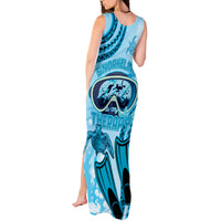 Hawaii Sea Turtle Snorkeling Is My Therapy Tank Maxi Dress LT14 - Polynesian Pride