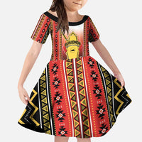Personalised Bukidnon Philippines Family Matching Off Shoulder Maxi Dress and Hawaiian Shirt The Food Basket of Region X