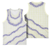 Hawaii Honohono Palaka Motifs Basketball Jersey Hawaiian Orchid Lei