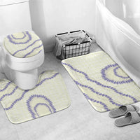 Hawaii Honohono Palaka Motifs Bathroom Set Hawaiian Orchid Lei