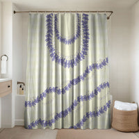 Hawaii Honohono Palaka Motifs Bathroom Set Hawaiian Orchid Lei