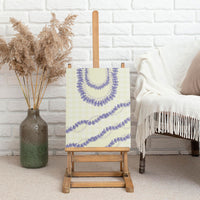Hawaii Honohono Palaka Motifs Canvas Wall Art Hawaiian Orchid Lei