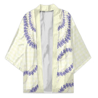 Hawaii Honohono Palaka Motifs Kimono Hawaiian Orchid Lei