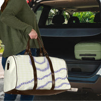 Hawaii Honohono Palaka Motifs Travel Bag Hawaiian Orchid Lei