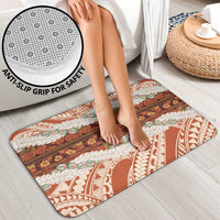 Aloha Hawaii Mikioi Lei Bathroom Set Beige Tropical Flower Pattern - Polynesian Pride