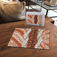 Aloha Hawaii Mikioi Lei Puzzle Beige Tropical Flower Pattern - Polynesian Pride