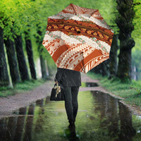 Aloha Hawaii Mikioi Lei Umbrella Beige Tropical Flower Pattern LT14 - Polynesian Pride