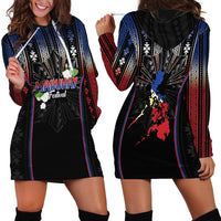 Mabuhay Philippines Festival Hoodie Dress Filipino Map Sampaguita Igorot Pattern LT14 - Polynesian Pride