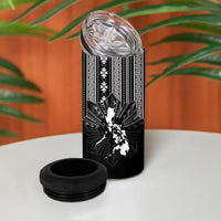 Mabuhay Philippines Festival 4 in 1 Can Cooler Tumbler Filipino Map Black White Igorot Pattern LT14 - Polynesian Pride