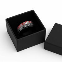 New Zealand Mangopare Kowhaiwhai Motif Spinner Ring LT14 - Polynesian Pride