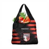 Custom New Caledonia Football Grocery Bag Allez Les Cagous Polynesian Pattern LT14 1-pack One Size Black - Polynesian Pride