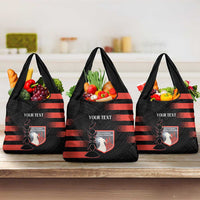 Custom New Caledonia Football Grocery Bag Allez Les Cagous Polynesian Pattern LT14 3-pack One Size Black - Polynesian Pride