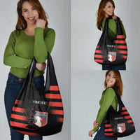 Custom New Caledonia Football Grocery Bag Allez Les Cagous Polynesian Pattern LT14 - Polynesian Pride