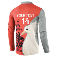 Custom Nouvelle-Caledonie Football Button Sweatshirt Allez Les Cagous Simple Style LT14 - Polynesian Pride