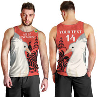 Custom Nouvelle-Caledonie Football Men Tank Top Allez Les Cagous Simple Style