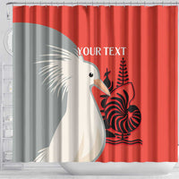 Custom Nouvelle-Caledonie Football Shower Curtain Allez Les Cagous Simple Style