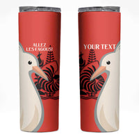 Custom Nouvelle-Caledonie Football Skinny Tumbler Allez Les Cagous Simple Style