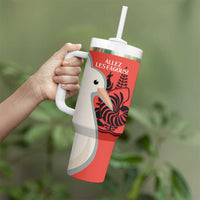 Custom Nouvelle-Caledonie Football Tumbler With Handle Allez Les Cagous Simple Style