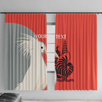Custom Nouvelle-Caledonie Football Window Curtain Allez Les Cagous Simple Style