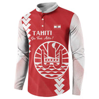 Custom Tahiti Football Button Sweatshirt Go Toa Aito