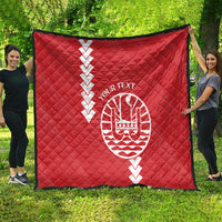 Custom Tahiti Football Quilt Go Toa Aito