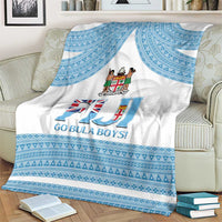 Custom Fiji Tapa Football Blanket Go Bula Boy!
