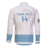 Custom Fiji Tapa Football Family Matching Short Sleeve Bodycon Dress and Hawaiian Shirt Go Bula Boy!