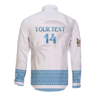 Custom Fiji Tapa Football Long Sleeve Button Shirt Go Bula Boy! LT14 - Polynesian Pride