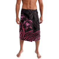 Pink Black Polynesia Floral Sea Turtle Lavalava - Polynesian Pride