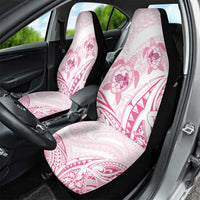 Pink White Polynesia Floral Sea Turtle Car Seat Cover - Polynesian Pride