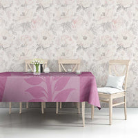 Custom New Zealand Silver Fern Rugby 2025 Tablecloth All Black Aotearoa Maori Pink