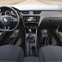 Custom New Zealand Silver Fern Rugby 2025 Car Mats Go Champions Aotearoa Maori Black