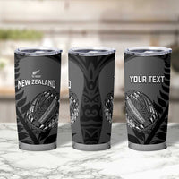 Custom New Zealand Silver Fern Rugby 2025 Tumbler Cup Go Champions Aotearoa Maori Black
