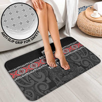 Custom New Zealand Silver Fern Rugby Bathroom Set All Black Maori Taniko Pattern LT14 - Polynesian Pride