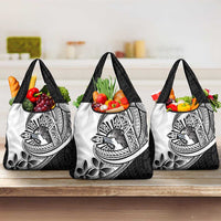 Philippines Eagle Sun Grocery Bag Filipino Agila Polynesian Tattoo Black Color LT14 3-pack One Size Black - Polynesian Pride