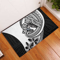 Philippines Eagle Sun Rubber Doormat Filipino Agila Polynesian Tattoo Black Color LT14 - Polynesian Pride
