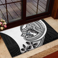 Philippines Eagle Sun Rubber Doormat Filipino Agila Polynesian Tattoo Black Color LT14 - Polynesian Pride