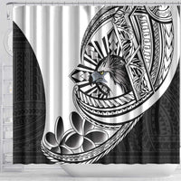 Philippines Eagle Sun Shower Curtain Filipino Agila Polynesian Tattoo Black Color