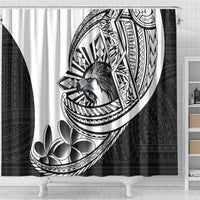 Philippines Eagle Sun Shower Curtain Filipino Agila Polynesian Tattoo Black Color