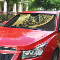 Philippines Eagle Sun Auto Sun Shade Filipino Agila Polynesian Tattoo Gold Color LT14 - Polynesian Pride