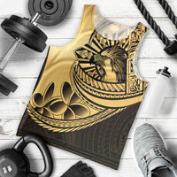 Philippines Eagle Sun Men Tank Top Filipino Agila Polynesian Tattoo Gold Color