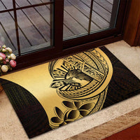 Philippines Eagle Sun Rubber Doormat Filipino Agila Polynesian Tattoo Gold Color LT14 - Polynesian Pride