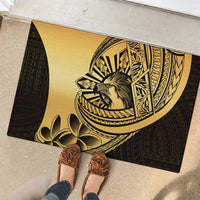 Philippines Eagle Sun Rubber Doormat Filipino Agila Polynesian Tattoo Gold Color LT14 - Polynesian Pride