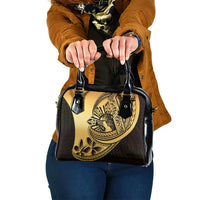 Philippines Eagle Sun Shoulder Handbag Filipino Agila Polynesian Tattoo Gold Color LT14 One Size Gold - Polynesian Pride